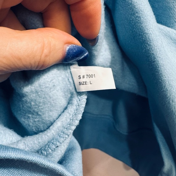 FREEWAY EXCHANGE Men Blue San Francisco Hoodie 80%Cot/20%Poly Sweatshirt Sz:: L - Picture 8 of 8